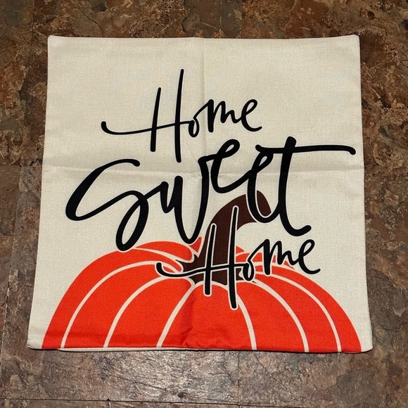 Autumn Fall Pumpkin Throw Pillow Cover 16x16 Pillow Case Cushion - Picture 3 of 7